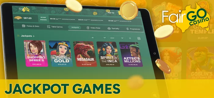 Jackpot Games at FairGo Casino Australia