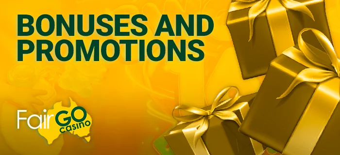 Bonus offer at Fair Go Casino for players from Australia